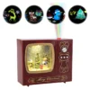 SAS Electrical 2-in-1 Vintage Radio Christmas Snowmen Snow Globe & Projector -Generic Christmas Store 264919