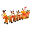 Christmas By Sas 2.9m Santa Reindeers & Sleigh Built-In Blower LED Lighting -Generic Christmas Store 265626