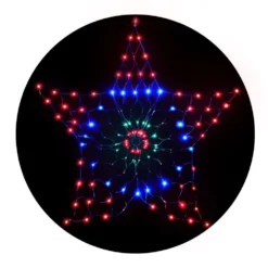 GENERIC Jingle Jollys Christmas Lights Motif LED Star Net Waterproof Outdoor Colourful