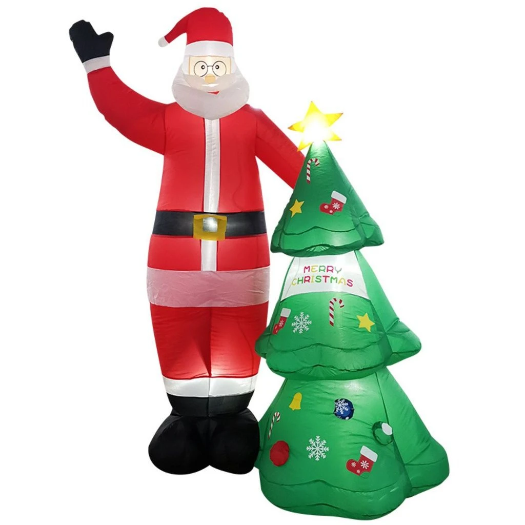 Festiss 2.5m Santa And Christmas Tree Christmas Inflatable With LED FS-INF-01 3 Festiss 2.5m Santa And Christmas Tree Christmas Inflatable With LED FS-INF-01