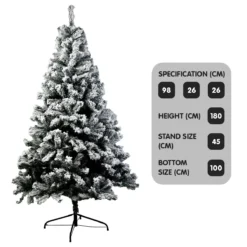 Christabelle Snow-Tipped Artificial Christmas Tree 1.8m - 850 Tips 7 Christabelle Snow-Tipped Artificial Christmas Tree 1.8m - 850 Tips -Generic Christmas Store v240 cmt bxs 211 sn 73444 02