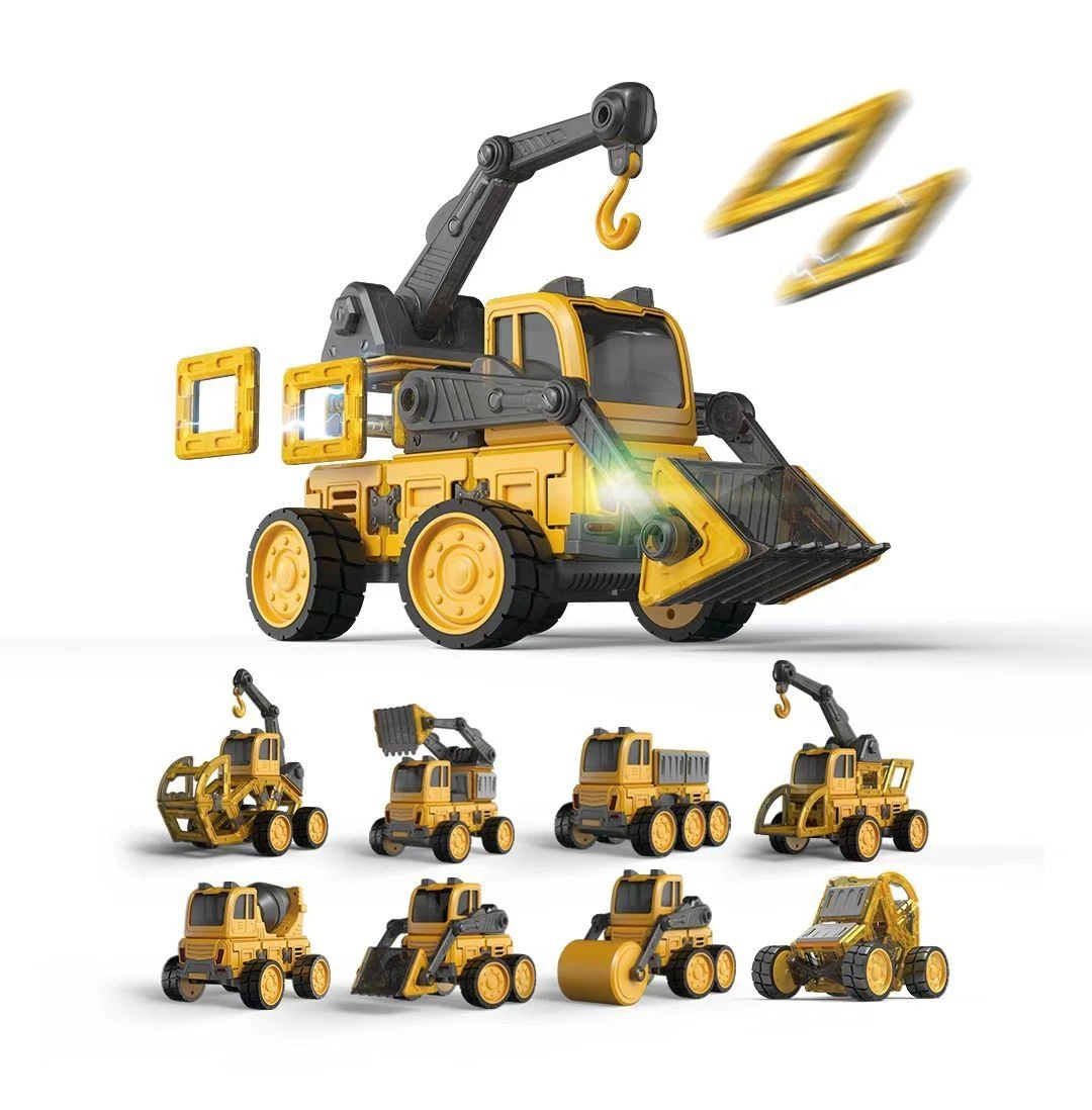 GENERIC DanBaoLe Programming Magnetic Truck DIY Assembly Remote Control Eneineering Vehicle Christmas Gift 3 GENERIC DanBaoLe Programming Magnetic Truck DIY Assembly Remote Control Eneineering Vehicle Christmas Gift