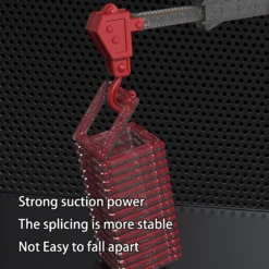 GENERIC DanBaoLe Magnetic Fire Truck DIY Assembly Eneineering Vehicle With Music Lights Red Christmas Gift -Generic Christmas Store v255 truck u512 97387 02