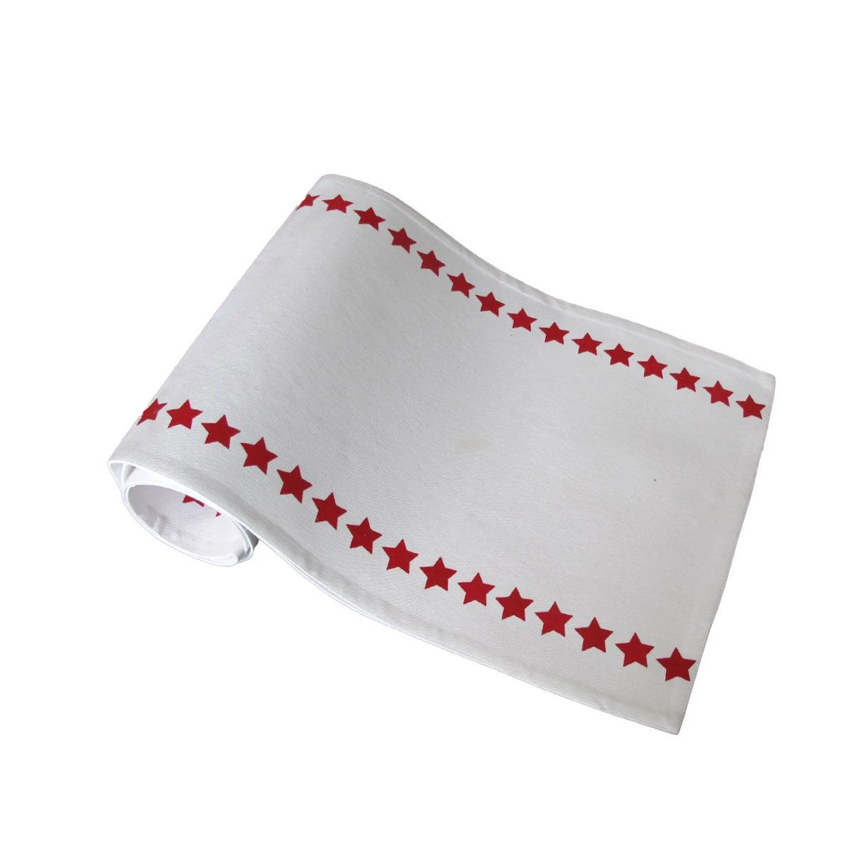 Christmas Print White Table Runner 33 X 180cm Stars 3 Christmas Print White Table Runner 33 X 180cm Stars