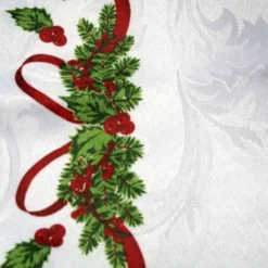 Set Of 4 Ornate Christmas Xmas Festival Jacquard Napkins 7 Set Of 4 Ornate Christmas Xmas Festival Jacquard Napkins -Generic Christmas Store v442 lde misc ornatenapkins white sq 77899 02
