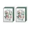 Ladelle Joyful Jolly Christmas Set Of 6 Cotton Kitchen Towels Green