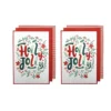 Ladelle Joyful Jolly Christmas Set Of 6 Cotton Kitchen Towels Red -Generic Christmas Store v442 lde teat jollychristmassetof6 red re 78008 00