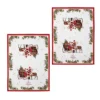 Ashdene Magic Of Christmas By Richard Macneil Set Of 2 Cotton Kitchen Towels 50 X 70 Cm -Generic Christmas Store v442 lde teat magicofchristmassetof2 red re 77719 00