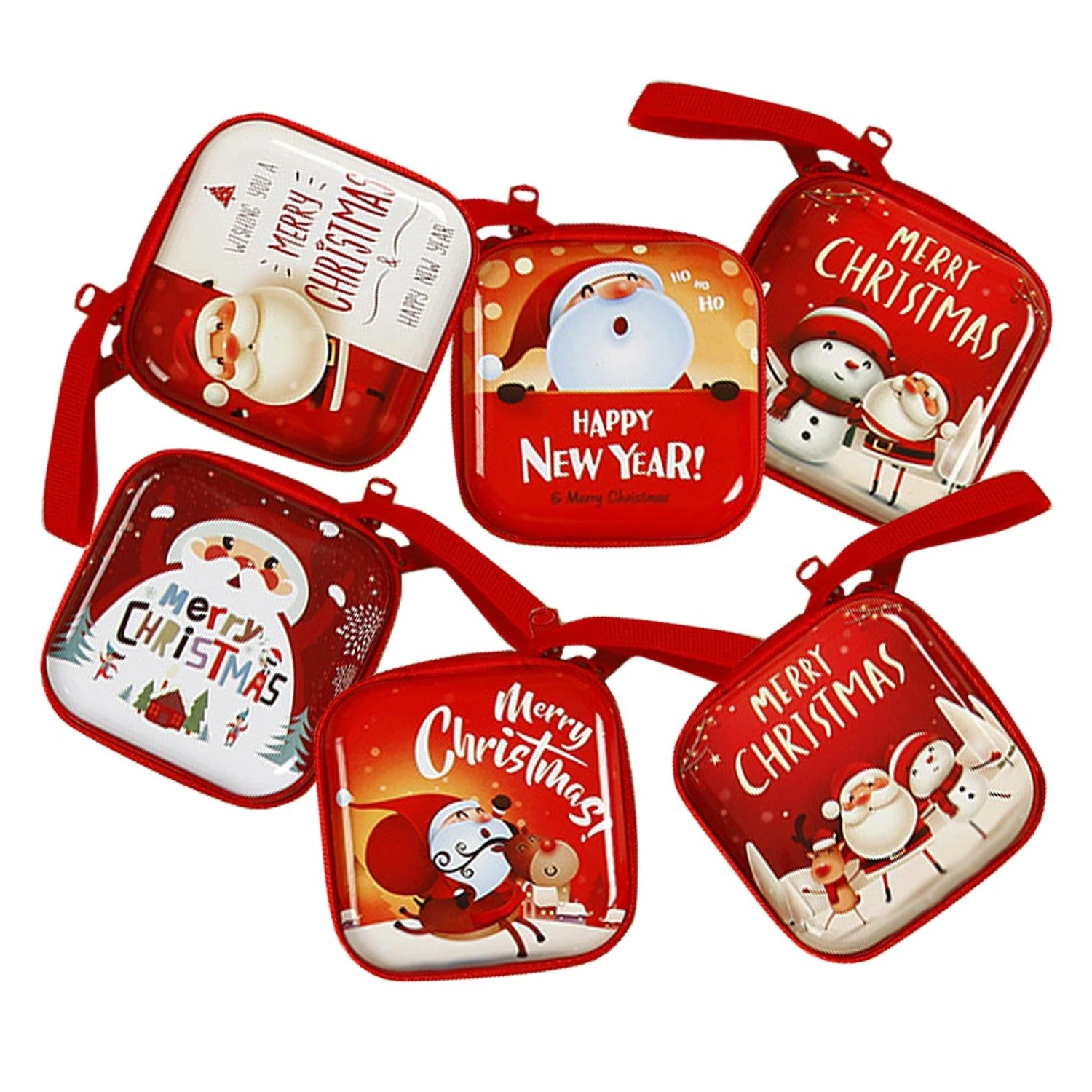 6 Pcs Set Small Gift Cute Cartoon Bags Packaging Box Christmas Coin Purse 3 6 Pcs Set Small Gift Cute Cartoon Bags Packaging Box Christmas Coin Purse