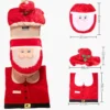 4pcs Christmas Toilet Seat Cover Rug Bathroom Set Santa Snowman Xmas Home Décor, Santa B (Set Of 3) 2 4pcs Christmas Toilet Seat Cover Rug Bathroom Set Santa Snowman Xmas Home Décor, Santa B (Set Of 3) -Generic Christmas Store v474 380872 104106 00