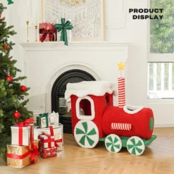 Christmas Gift Train Cat Tree Cat Nest Integrated Cat Nest Toy Scratching Post 7 Christmas Gift Train Cat Tree Cat Nest Integrated Cat Nest Toy Scratching Post -Generic Christmas Store v488 z1a00117 91741 02