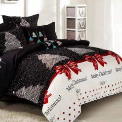 Merry King Single Size Christmas Quilt/Duvet Cover Set -Generic Christmas Store v493 mks 259 88246 02