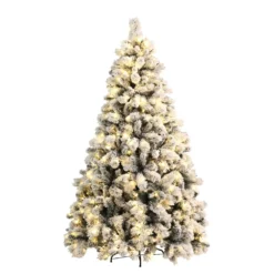 Jingle Jollys Christmas Tree 1.8M Xmas Tree With 350 LED Lights Snowy Tips