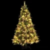 Jingle Jollys 2.1M Christmas Tree With Pine Cones Red Berries Prelit LED Warm Lights -Generic Christmas Store xm tr full 7f pe led 83850 00