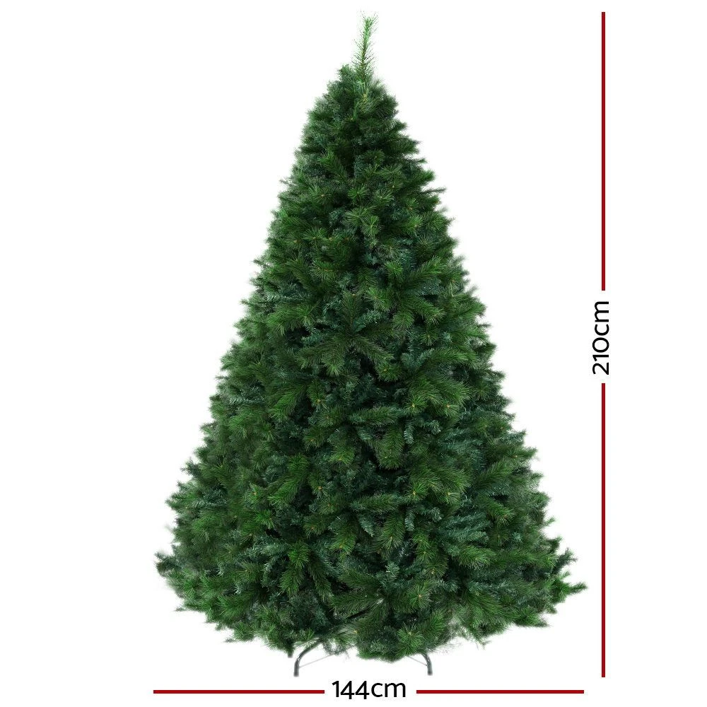 Jingle Jollys Christmas Tree 2.1M Xmas Tree Decorations Pine Needles 1584 Tips 4 Jingle Jollys Christmas Tree 2.1M Xmas Tree Decorations Pine Needles 1584 Tips - Image 2