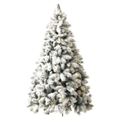 Jingle Jollys Christmas Tree 2.1M Xmas Tree With 500 LED Lights Snowy Tips -Generic Christmas Store xm tr full 7ft gs led 02