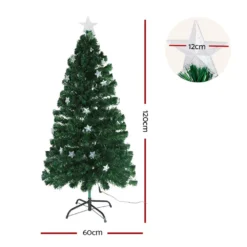 GENERIC Jingle Jollys 1.2m Christmas Tree Optic Fibre LED Xmas Tree Multi Colour -Generic Christmas Store xm tr led 4f gr 14372 01