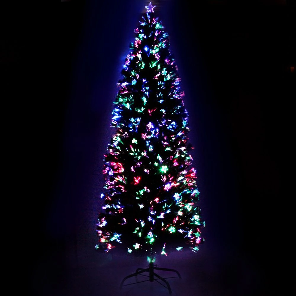 GENERIC Jingle Jollys 2.4m Christmas Tree Optic Fibre LED Xmas Tree Multi Colour 3 GENERIC Jingle Jollys 2.4m Christmas Tree Optic Fibre LED Xmas Tree Multi Colour