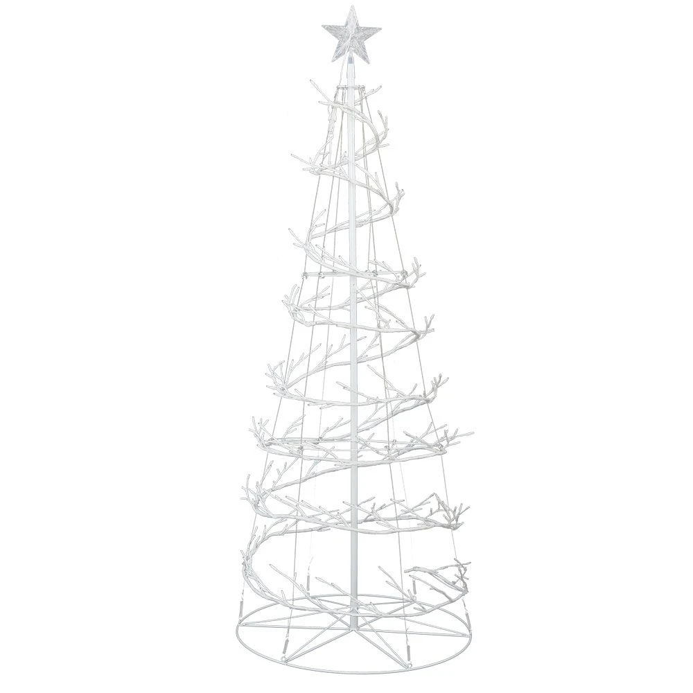 Jingle Jollys Christmas Tree 1.8M 6FT LED Xmas Decoration Cold White Lights 5 Jingle Jollys Christmas Tree 1.8M 6FT LED Xmas Decoration Cold White Lights - Image 3