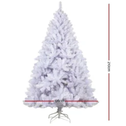 GENERIC Jingle Jollys Christmas Tree 2.1m 1000 White Tips Xmas Tree Decorations 6 GENERIC Jingle Jollys Christmas Tree 2.1m 1000 White Tips Xmas Tree Decorations -Generic Christmas Store xm tr well 7f wh 01