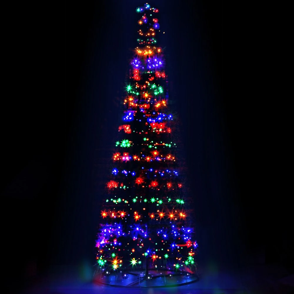 Jingle Jollys Solar Christmas Tree 3.6M 400 LED Xmas Tree Decor 8 Light Modes 3 Jingle Jollys Solar Christmas Tree 3.6M 400 LED Xmas Tree Decor 8 Light Modes