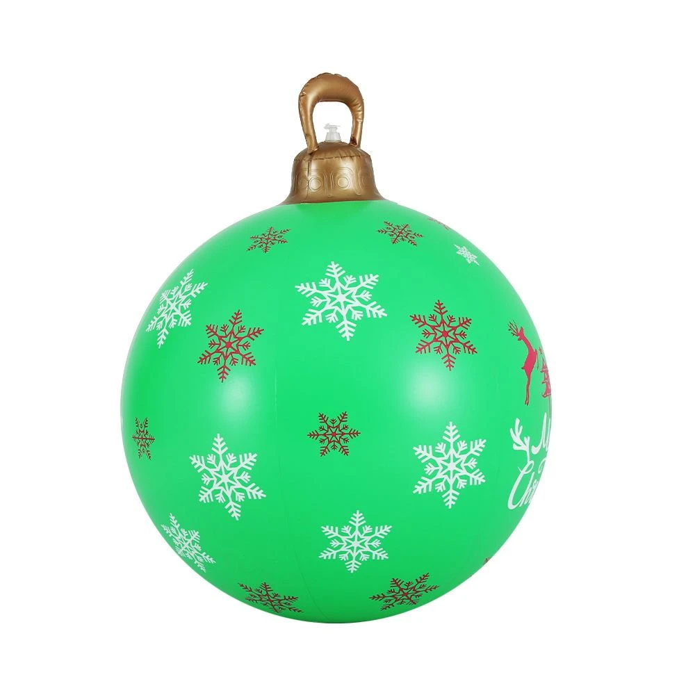 Jingle Jollys Christmas Inflatable Ball Bauble 60cm Outdoor Decoration Green 5 Jingle Jollys Christmas Inflatable Ball Bauble 60cm Outdoor Decoration Green - Image 3