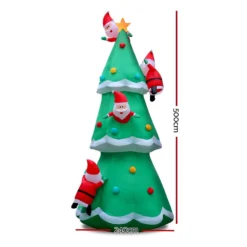 GENERIC Jingle Jollys Christmas Inflatable Santa Tree 5M Illuminated Decorations -Generic Christmas Store xmas inf chri tree 5m 01