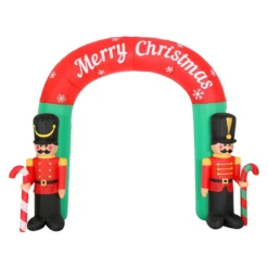 Jingle Jollys Christmas Inflatable Archwary Nutcracker 3M Illuminated Decorations -Generic Christmas Store xmas inf door nut 10ft 88784 02