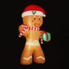 Jingle Jollys Christmas Inflatable Gingerbread Man 2.4M Illuminated Decorations -Generic Christmas Store xmas inf ginger 8ft 88792 00