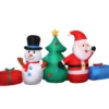 Jingle Jollys Christmas Inflatable Tree Snowman 2.7M Illuminated Decorations -Generic Christmas Store xmas inf san sno 9ft 00