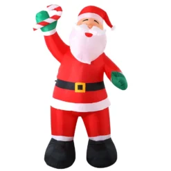 Jingle Jollys Christmas Inflatable Santa 3M Illuminated Decorations -Generic Christmas Store xmas inf smilsan 10ft 02