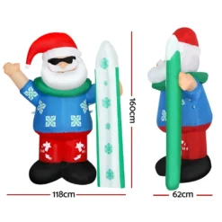 Jingle Jollys Christmas Inflatable Santa 1.6M Illuminated Decorations 6 Jingle Jollys Christmas Inflatable Santa 1.6M Illuminated Decorations -Generic Christmas Store xmas inf sum san 5ft 88785 01