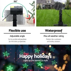 GENERIC Jingle Jollys Christmas Lights Laser Light Projector Outdoor Decorations -Generic Christmas Store xmas laser bk 003 02
