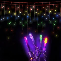 Jingle Jollys 20M Christmas Lights Icicle Light 800 LED Multi-coloured
