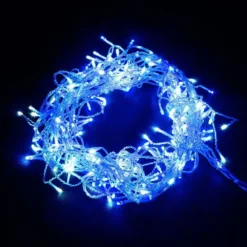 Jingle Jollys 20M Christmas Lights Icicle Light 800 LED Blue White Decor