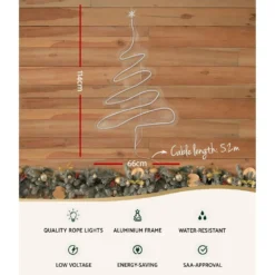 Jingle Jollys Christmas Lights 114cm Fairy Light Green Tree Decorations 7 Jingle Jollys Christmas Lights 114cm Fairy Light Green Tree Decorations -Generic Christmas Store xmas mot c tree gr 89813 02