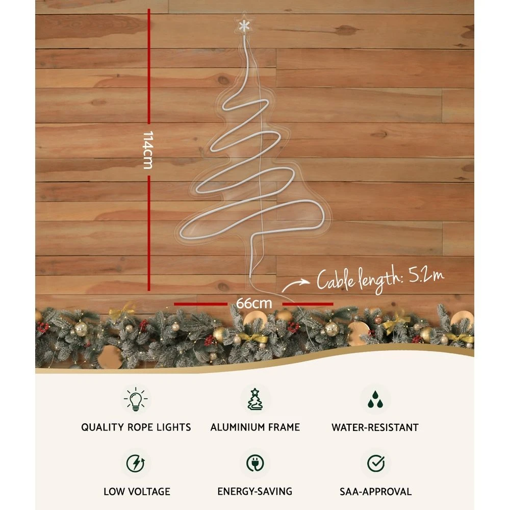 Jingle Jollys Christmas Lights 114cm Fairy Light Green Tree Decorations 5 Jingle Jollys Christmas Lights 114cm Fairy Light Green Tree Decorations - Image 3