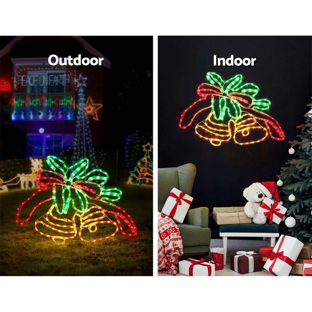 Jingle Jollys Christmas Lights 76cm Bells 216 LED Decorations 5 Jingle Jollys Christmas Lights 76cm Bells 216 LED Decorations - Image 3