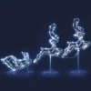 Jingle Jollys Christmas Lights Reindeer Sleigh 120 LED Decorations 2 Jingle Jollys Christmas Lights Reindeer Sleigh 120 LED Decorations -Generic Christmas Store xmas mot d flydeer wh 00