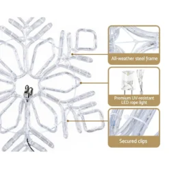 Jingle Jollys Christmas Lights 82cm Snow 304 LED Decorations -Generic Christmas Store xmas mot d snow mc 89815 02