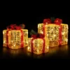 Jingle Jollys Christmas Lights Gift Box Set 3 PCS Set 48 LED Decorations -Generic Christmas Store xmas mot giftbox warm 89808 00